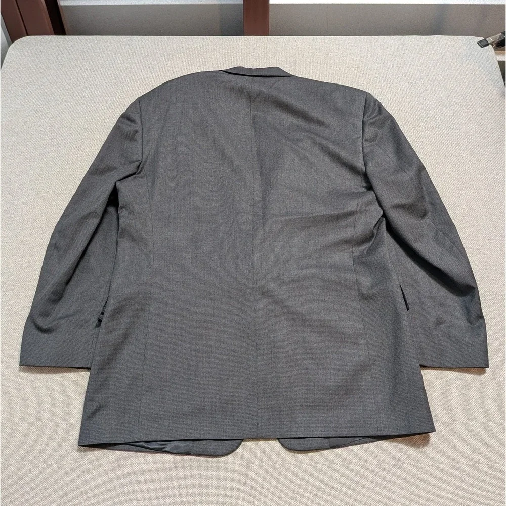 Hart Schaffner Marx Men's Blazer 42R Gray Wool Suit Jacket Union USA Vintage